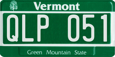 VT license plate QLP051