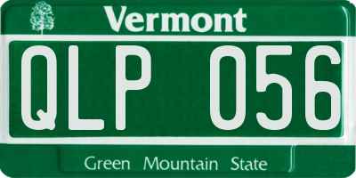 VT license plate QLP056