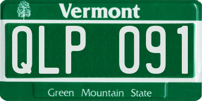 VT license plate QLP091