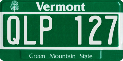 VT license plate QLP127