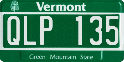 VT license plate QLP135