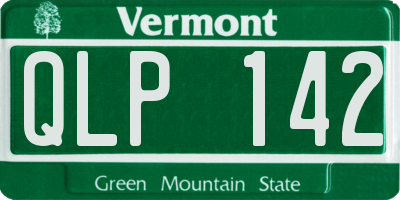 VT license plate QLP142