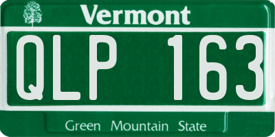 VT license plate QLP163