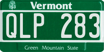VT license plate QLP283