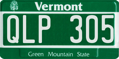 VT license plate QLP305