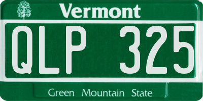VT license plate QLP325