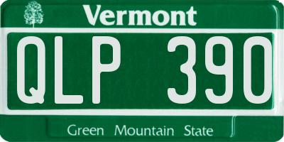 VT license plate QLP390