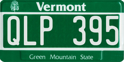 VT license plate QLP395
