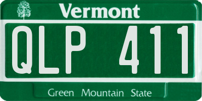 VT license plate QLP411