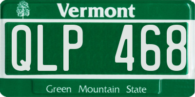VT license plate QLP468