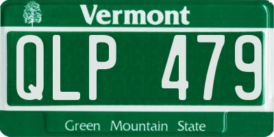 VT license plate QLP479