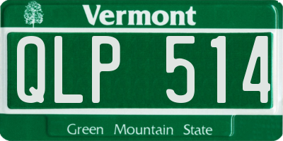 VT license plate QLP514