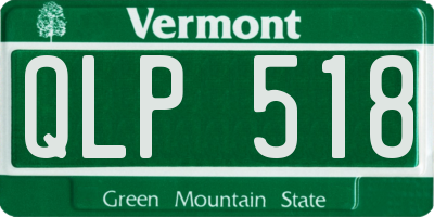 VT license plate QLP518
