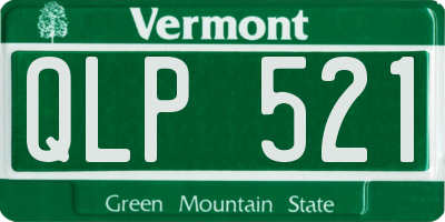 VT license plate QLP521
