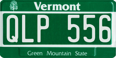 VT license plate QLP556