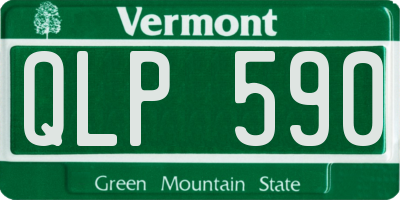 VT license plate QLP590