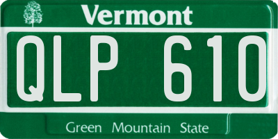 VT license plate QLP610