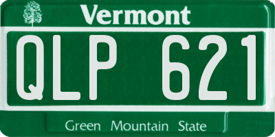 VT license plate QLP621
