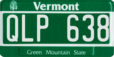 VT license plate QLP638