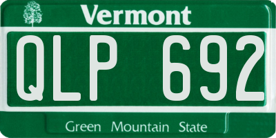 VT license plate QLP692