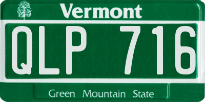 VT license plate QLP716