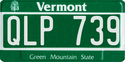 VT license plate QLP739