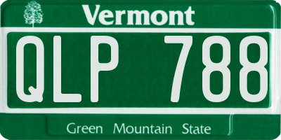 VT license plate QLP788