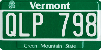 VT license plate QLP798