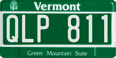VT license plate QLP811