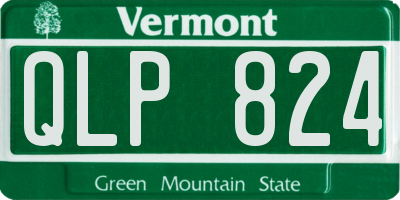 VT license plate QLP824