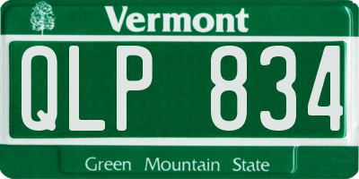 VT license plate QLP834