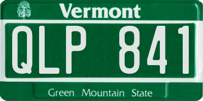 VT license plate QLP841