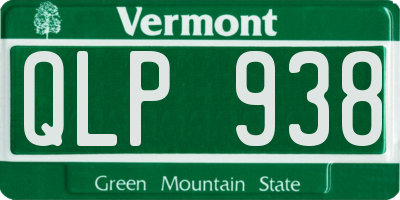 VT license plate QLP938