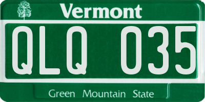 VT license plate QLQ035