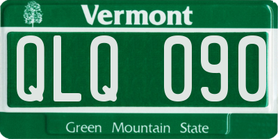 VT license plate QLQ090