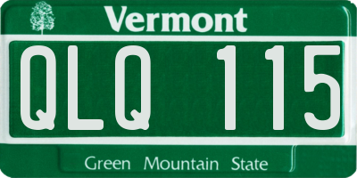 VT license plate QLQ115