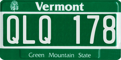 VT license plate QLQ178