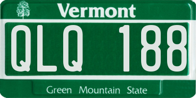 VT license plate QLQ188