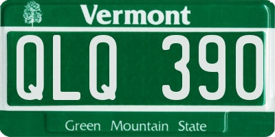 VT license plate QLQ390