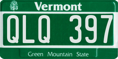 VT license plate QLQ397
