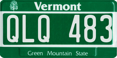 VT license plate QLQ483