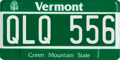 VT license plate QLQ556
