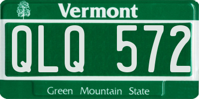 VT license plate QLQ572