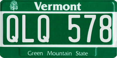 VT license plate QLQ578