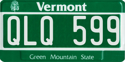 VT license plate QLQ599