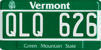 VT license plate QLQ626