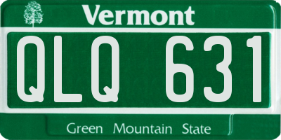 VT license plate QLQ631