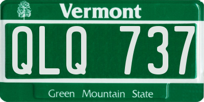VT license plate QLQ737