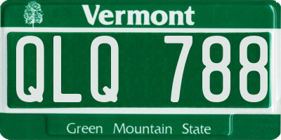 VT license plate QLQ788