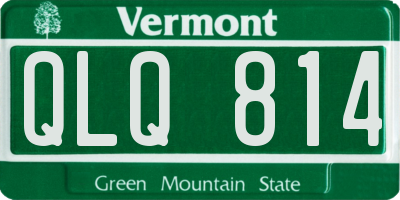 VT license plate QLQ814